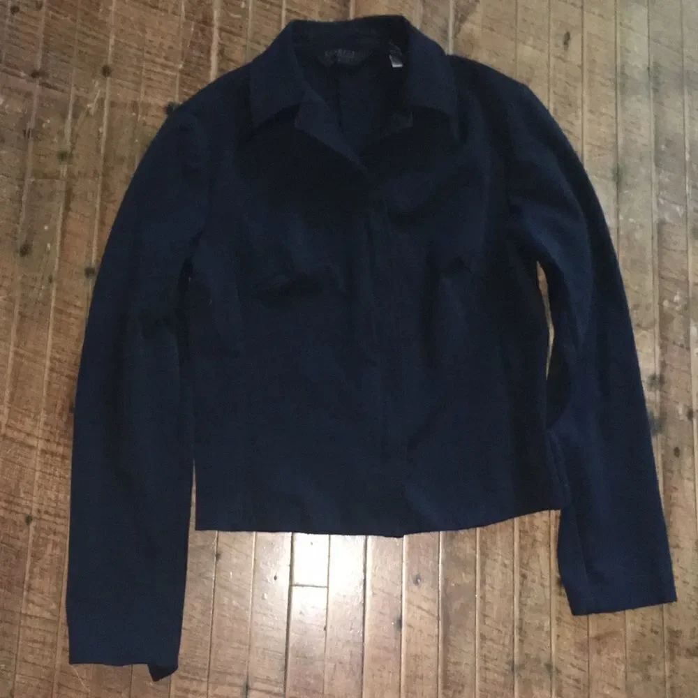 7/8 express stretch blazer with elbow patches